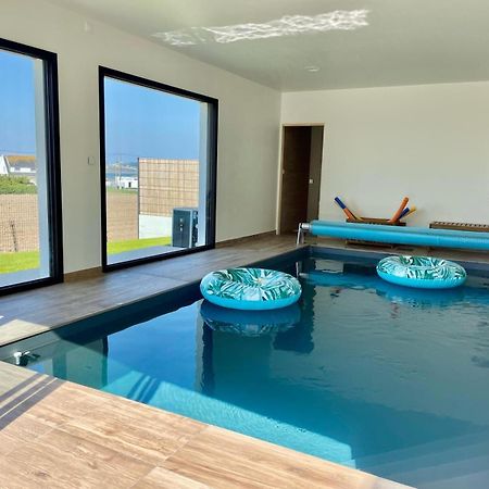 Magnifique Maison Vue Mer Avec Piscine Interieure カランテック エクステリア 写真