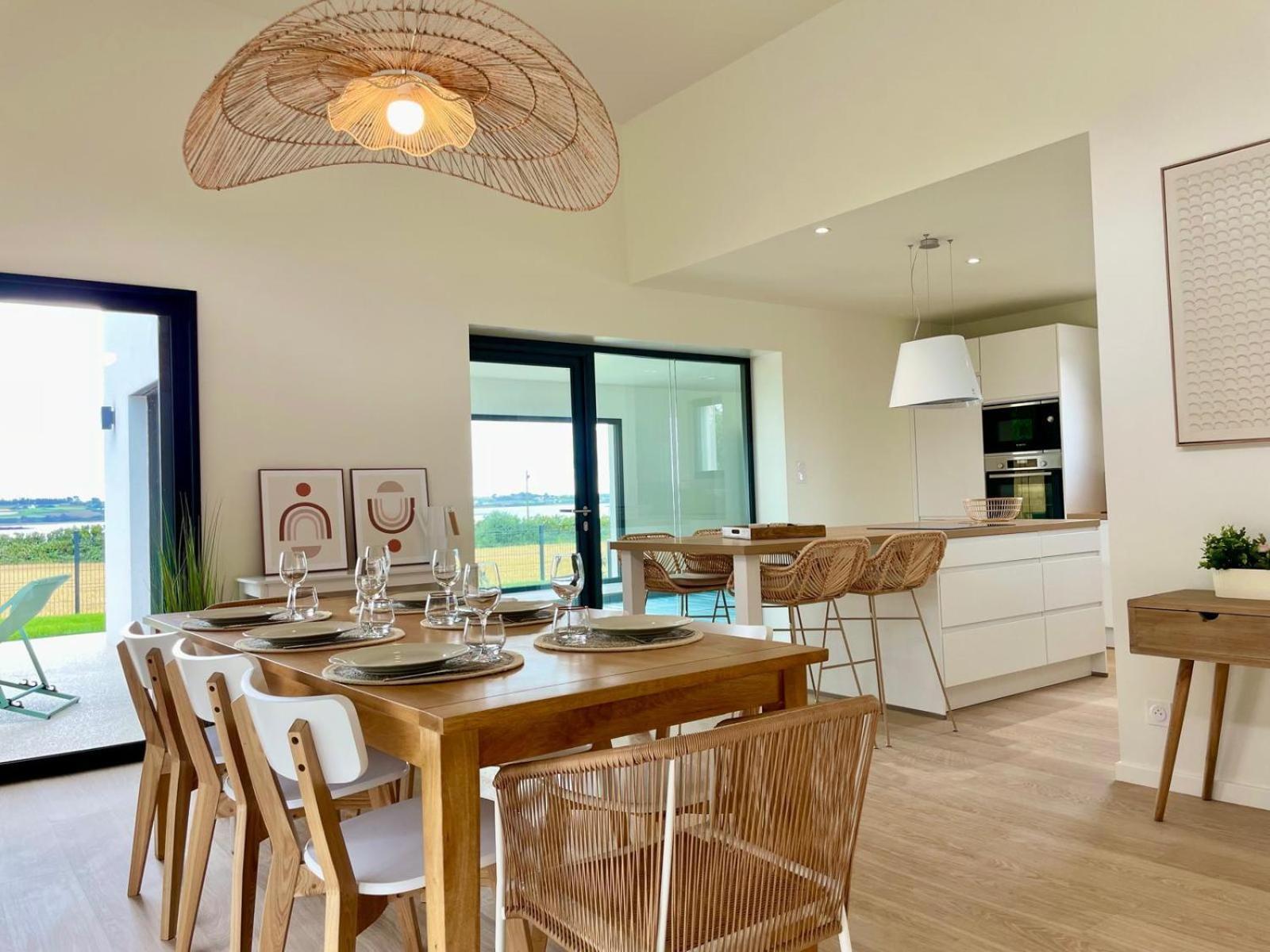 Magnifique Maison Vue Mer Avec Piscine Interieure カランテック エクステリア 写真
