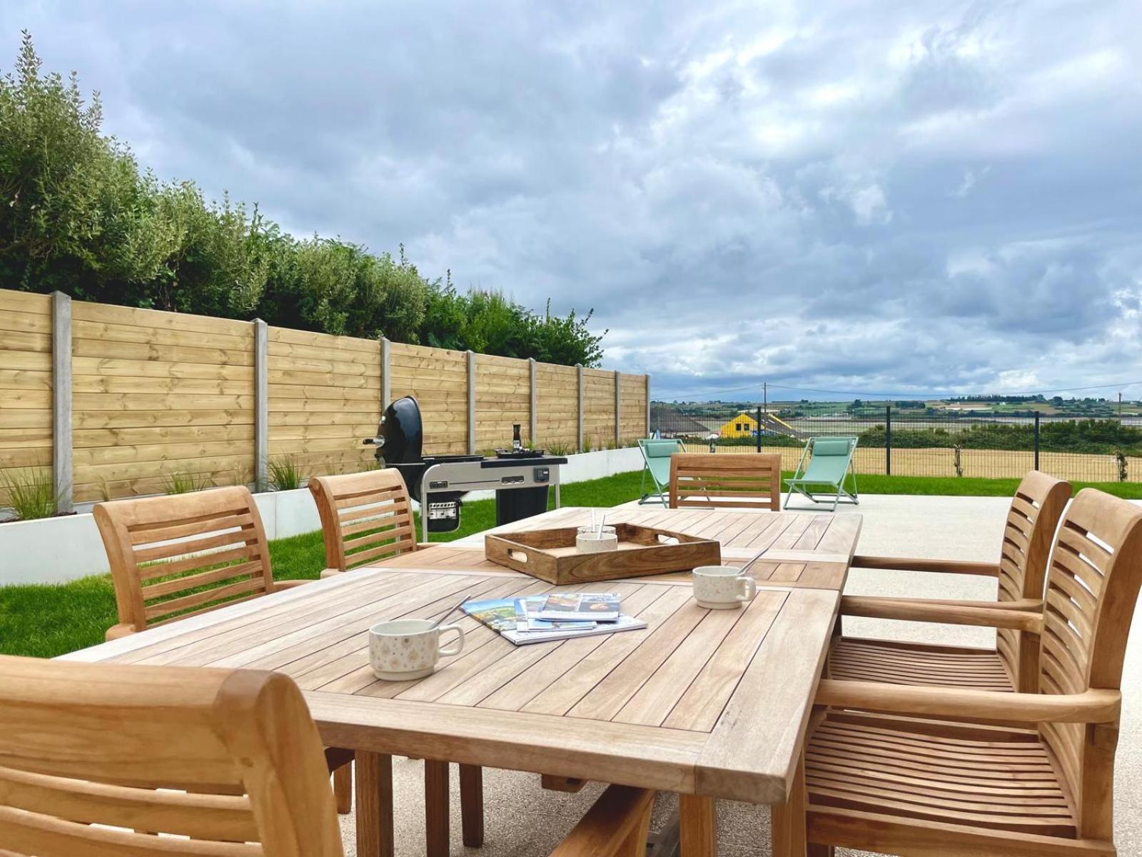 Magnifique Maison Vue Mer Avec Piscine Interieure カランテック エクステリア 写真