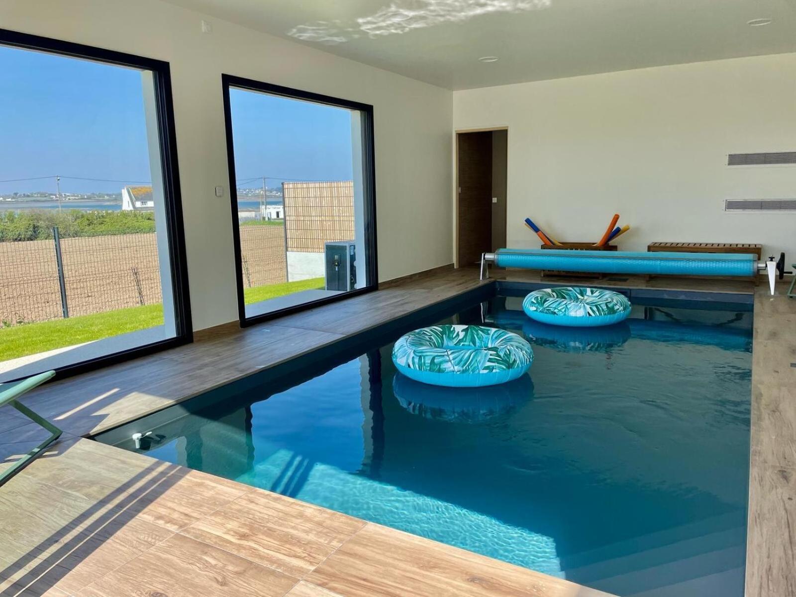 Magnifique Maison Vue Mer Avec Piscine Interieure カランテック エクステリア 写真