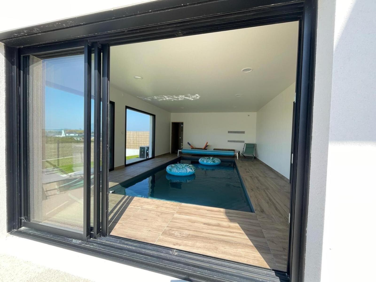Magnifique Maison Vue Mer Avec Piscine Interieure カランテック エクステリア 写真